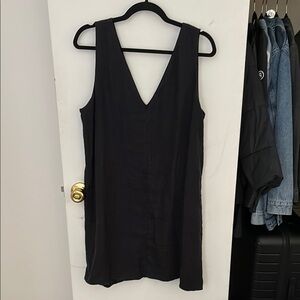 J.Crew 100% Linen Sleeveless V-Neck Dress